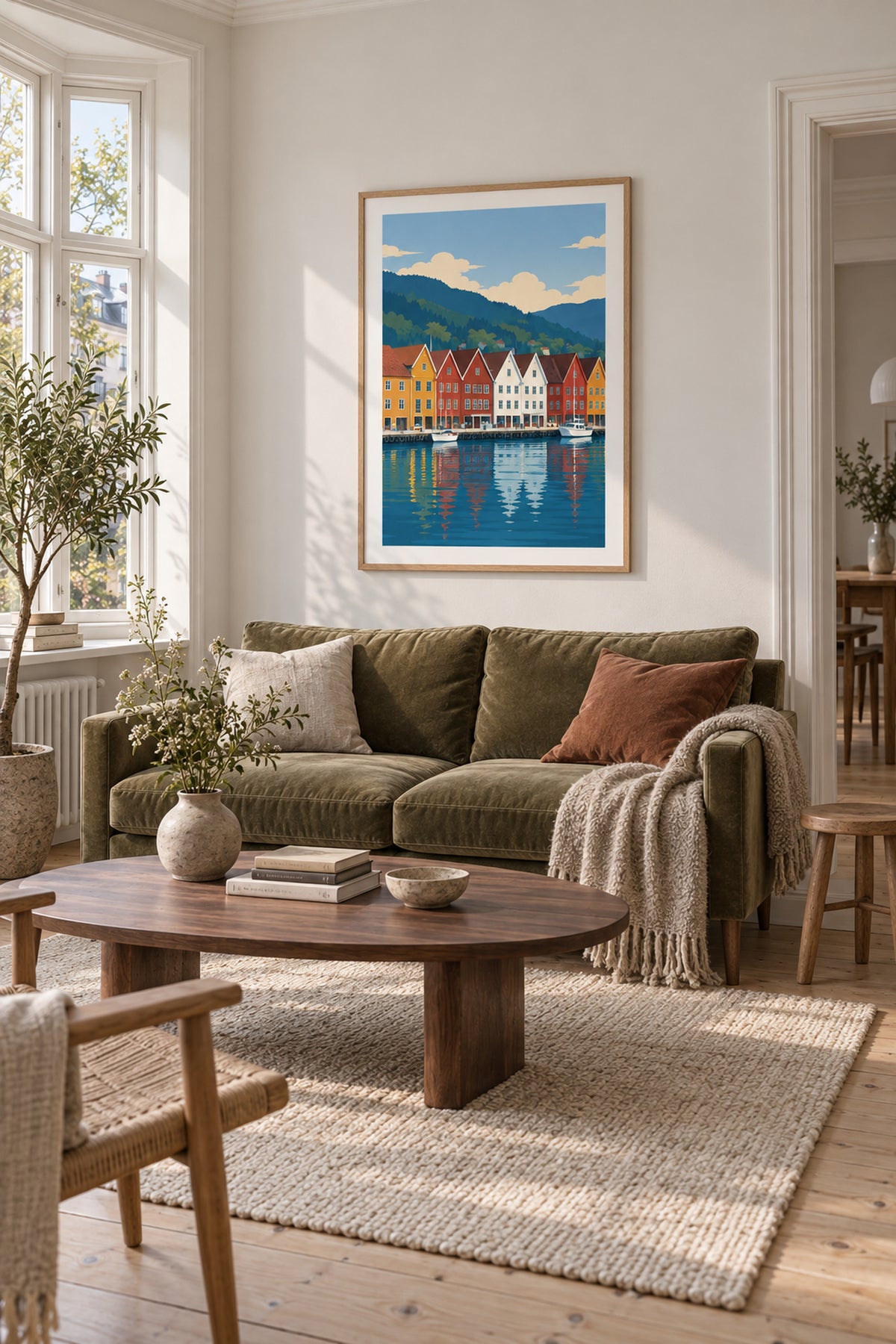 Bryggen i Bergen – Farger ved vannet