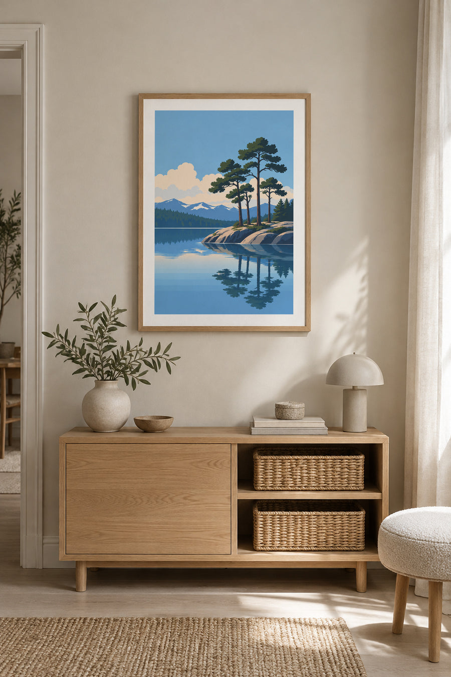 Furuvann – Speilinger ved odden