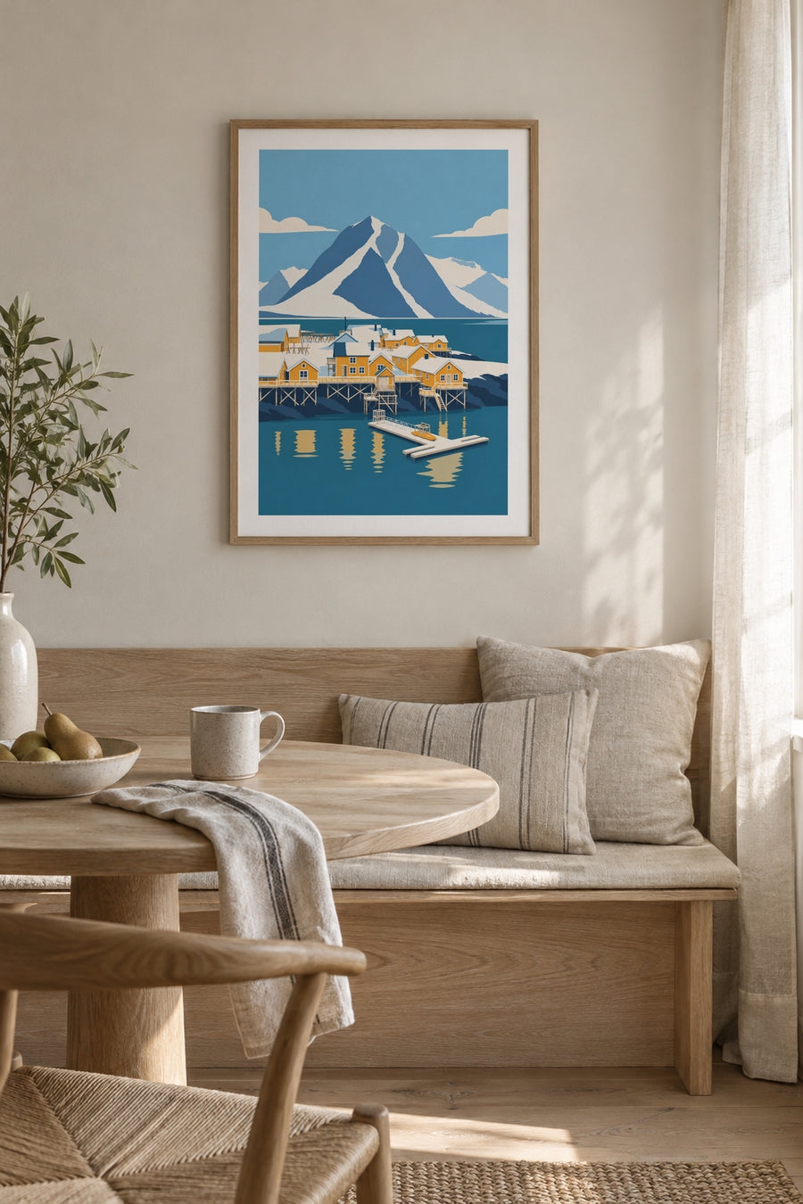 Sakrisøy – Vinter ved flytebrygga