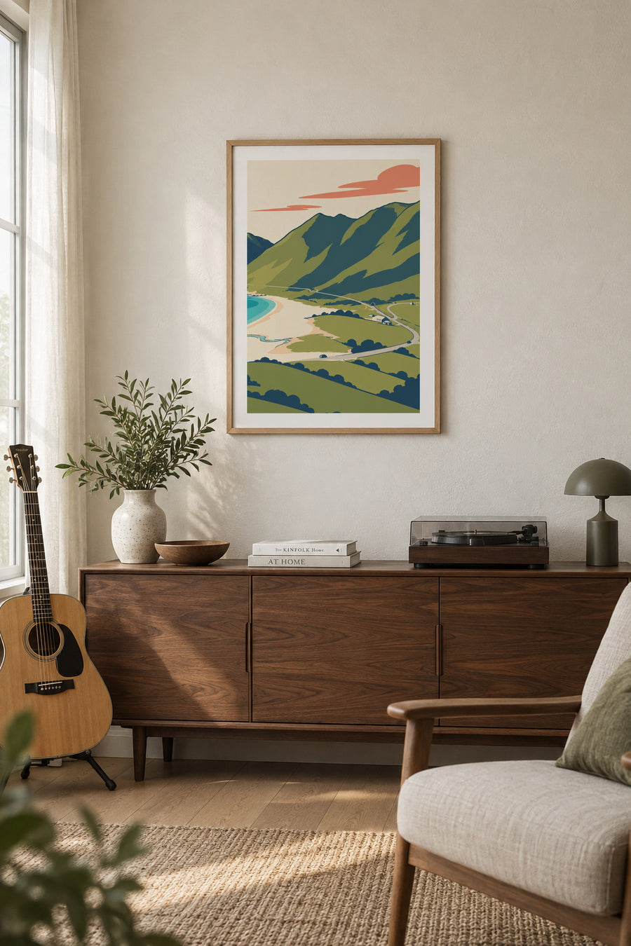 Haukland – Stranden og fjellene – Høyre del