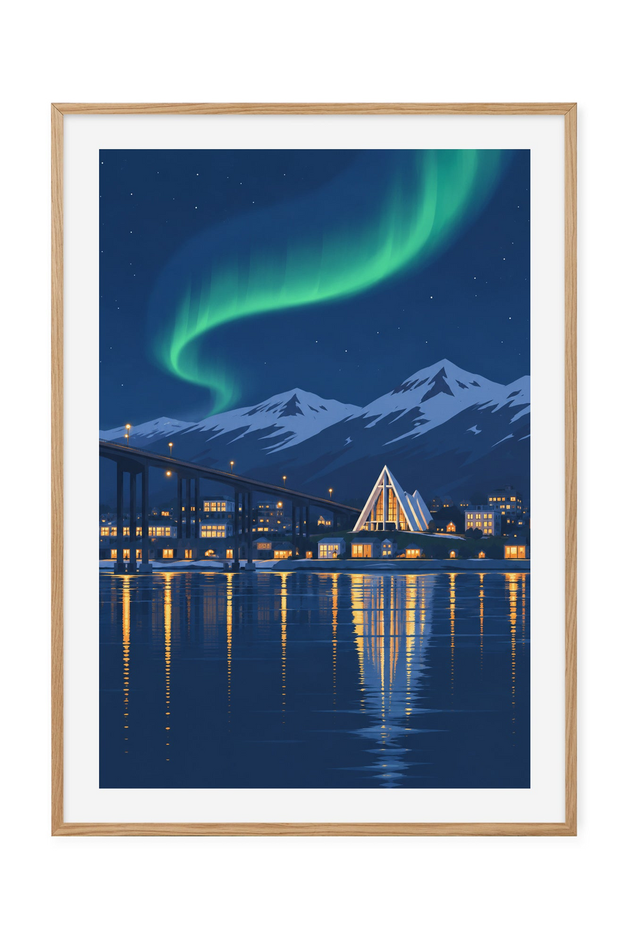 Tromsø – Nordlys over byen