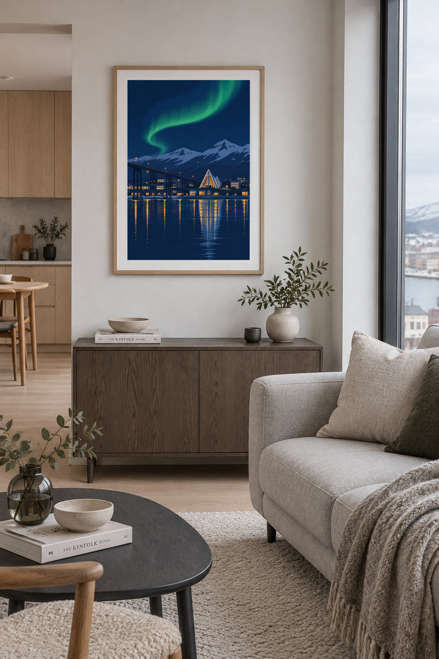 Tromsø – Nordlys over byen