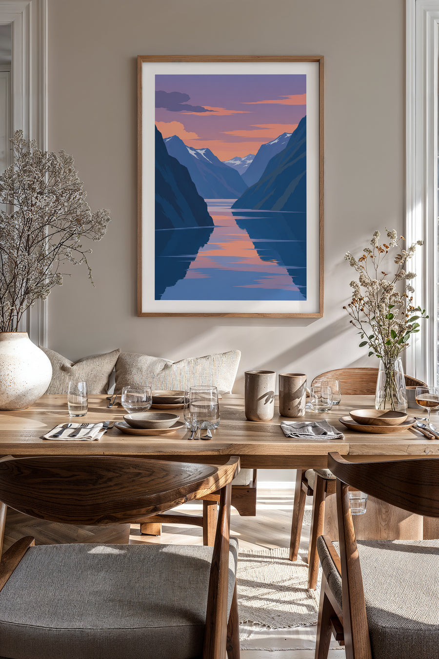 Fjordlys – Fjell i kveldsspeil