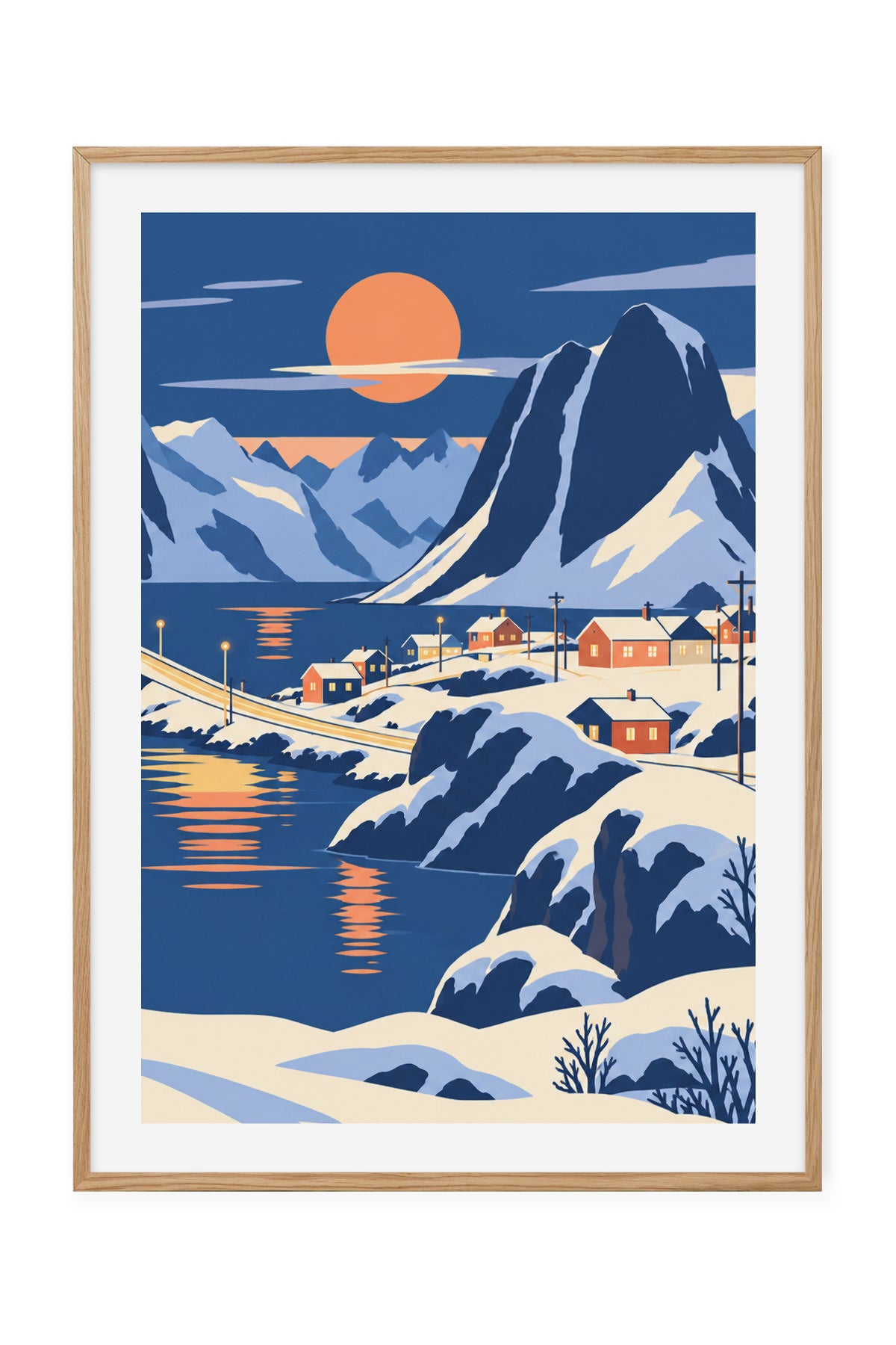 Hamnøy – Rorbuer og fjell – Høyre del