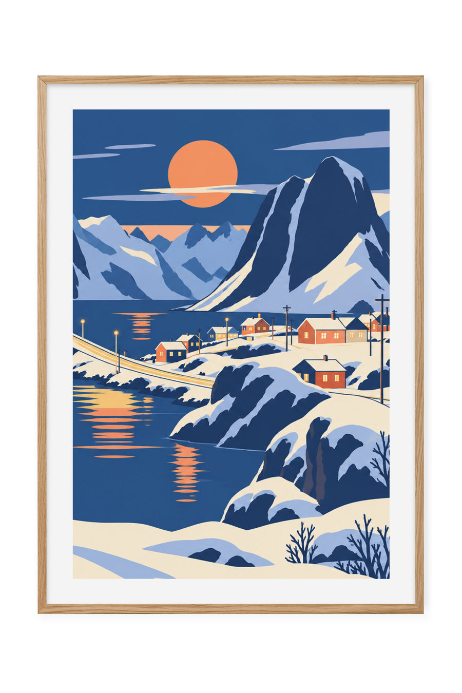 Hamnøy – Rorbuer og fjell – Høyre del