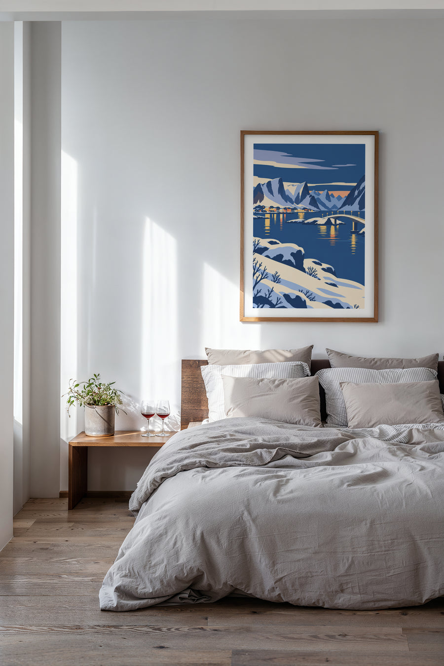 Hamnøy – Rorbuer og fjell – Venstre del