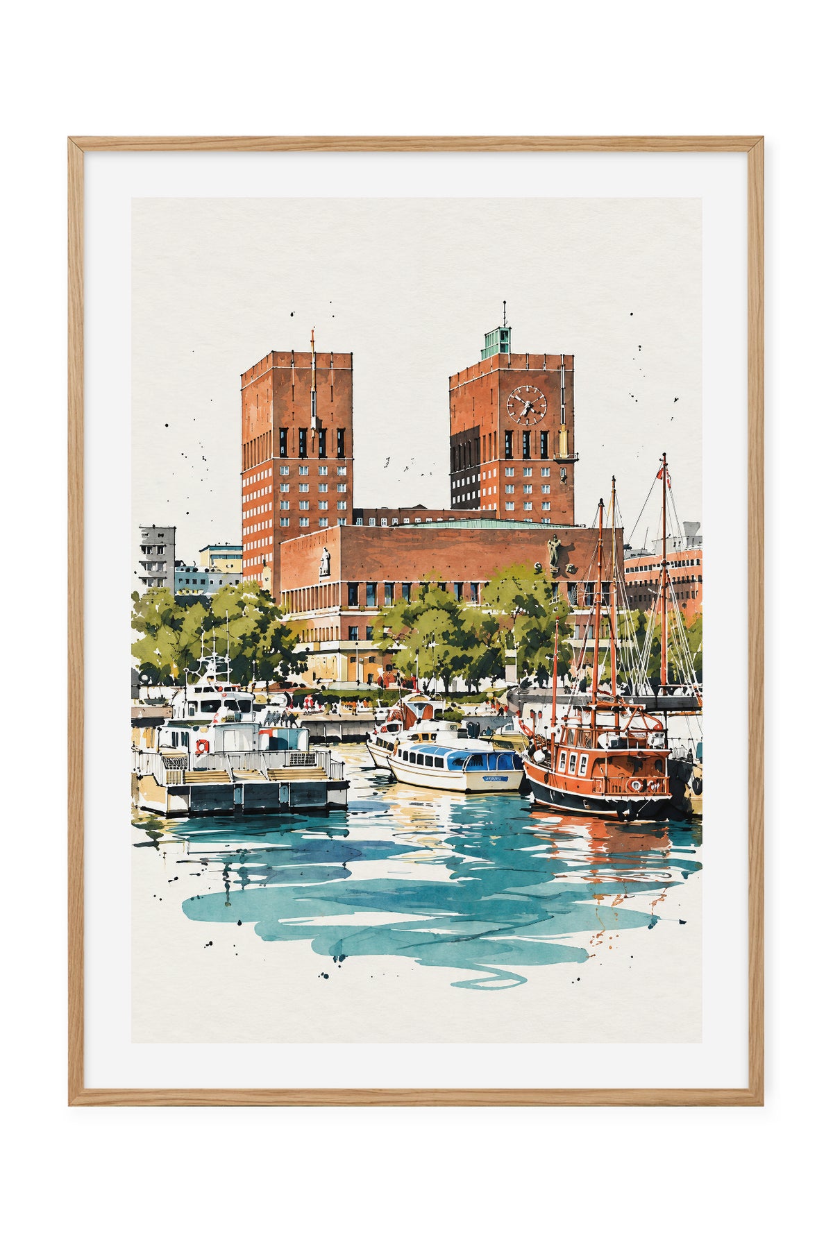 Oslo – Rådhuset og havnen