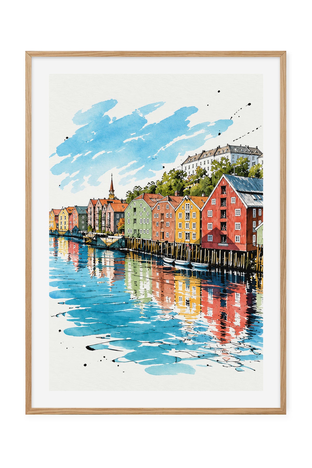 Trondheim – Bryggene ved Nidelva