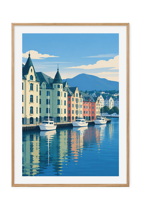Ålesund – Hus langs sundet