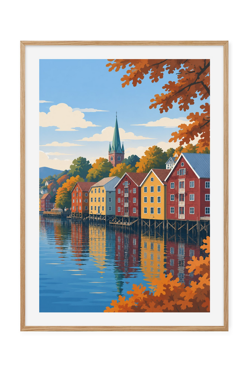 Bakklandet – Høst ved elva