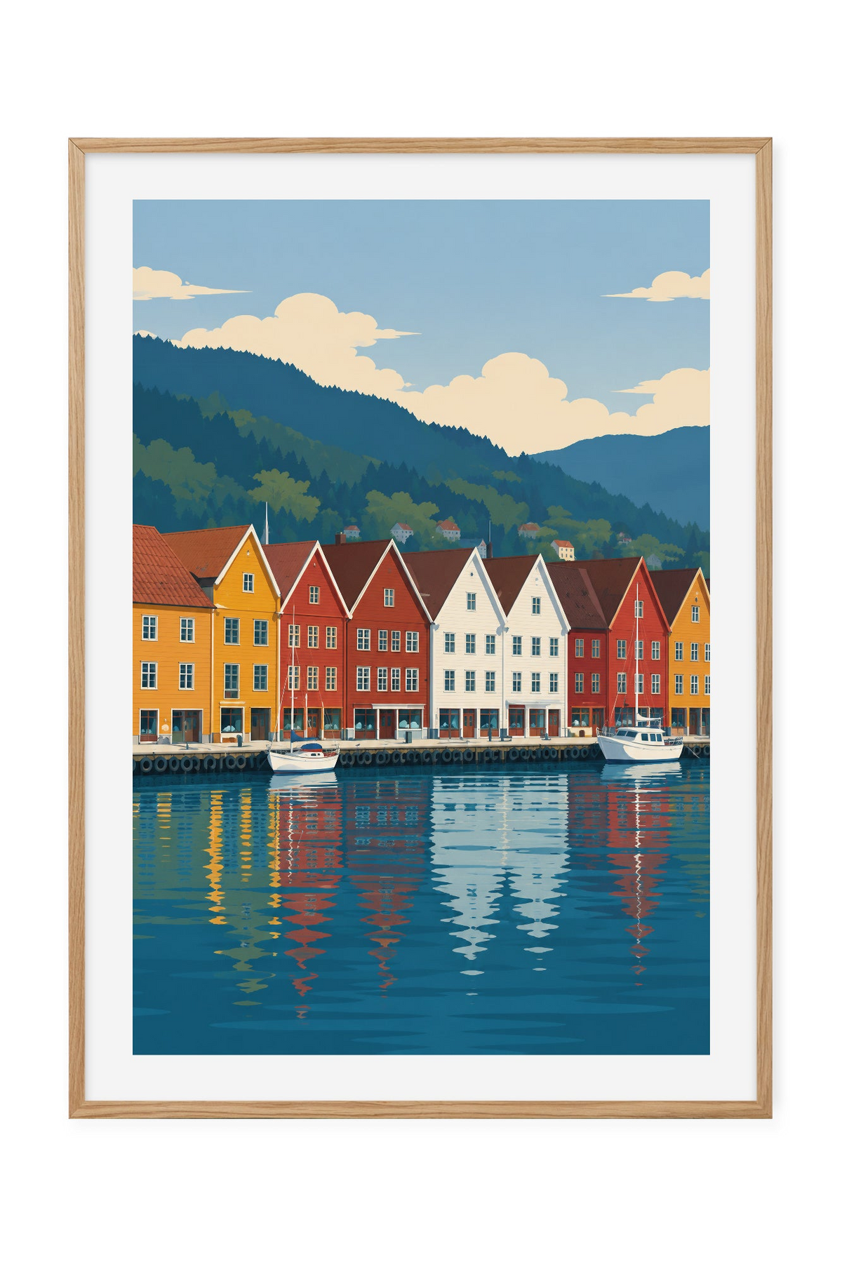 Bryggen i Bergen – Farger ved vannet