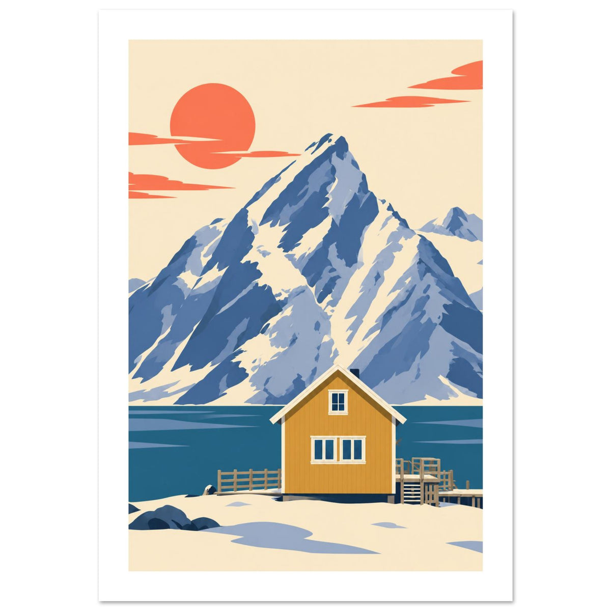 Sakrisøy – Den gule bua – Lofoten-serien