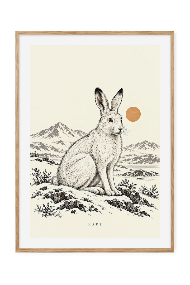 Hare – Stille vinterfjell