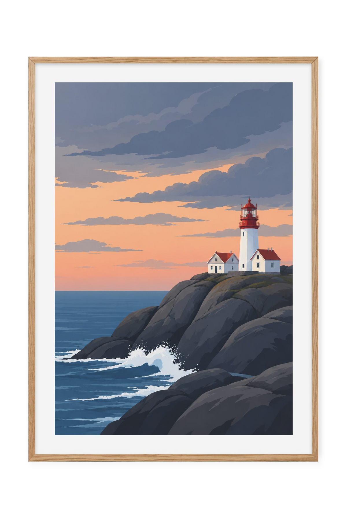 Lindesnes fyr – Kveld ved havet