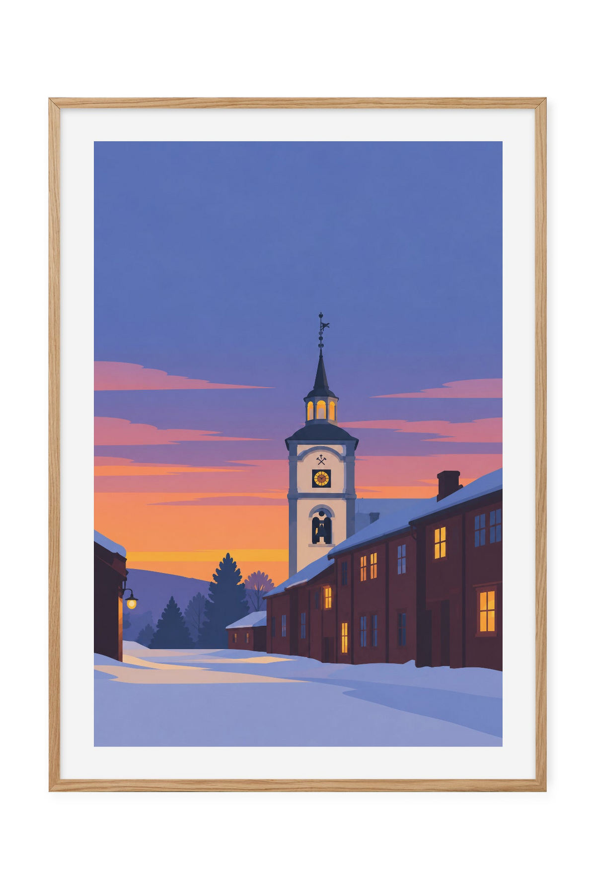 Røros – Kirken over vintergata
