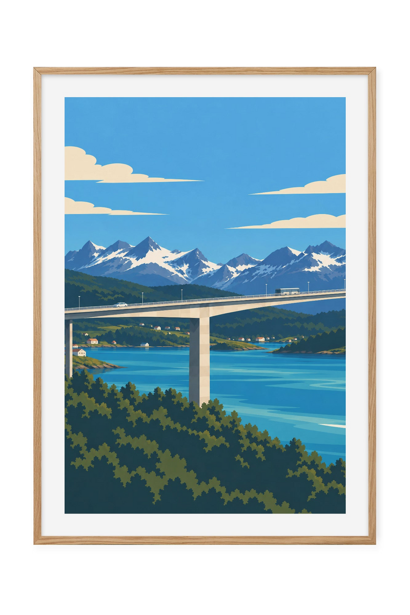 Saltstraumen – Broen og fjellene