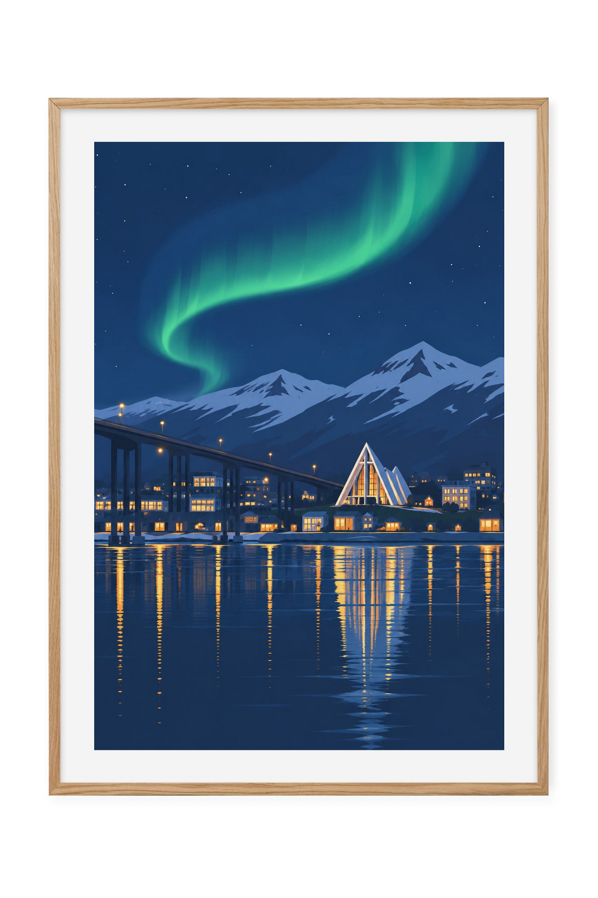 Tromsø – Nordlys over byen